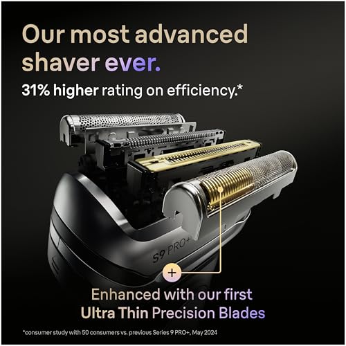 Series 9 Men's Electric Shaver Replacement Head Silver 92S - Compatible with Braun