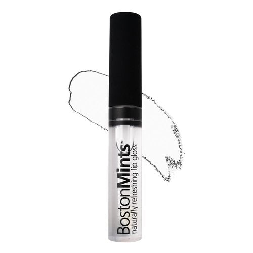 Boston Mints Plump & Shine Lip Duo Set - Plum Island Lip Gloss (.25oz) and Lip Plumper Southie Pout (.25oz) - Naturally Refreshing Vegan Lip Gloss