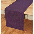 Pure Linen Table Runner Grape 14 x 132 Inch - Handcrafted, Machine Washable, Elegant Dining Accessory - Variation of Athena 23