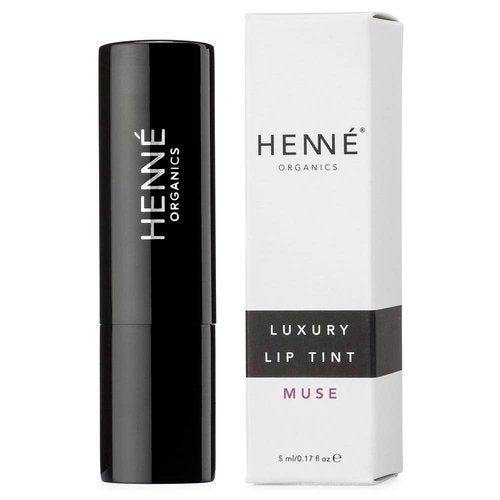 Henné Organics Luxury Lip Tint - Moisturizing Sheer Color - Muse (Berry Mauve)