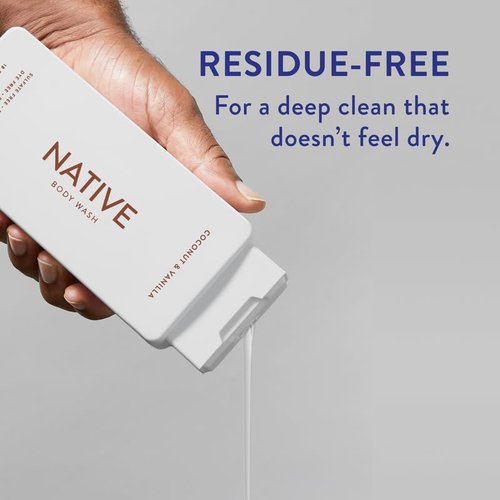 Native Body Wash - Naturally Derived Ingredients for Soft, Hydrated Skin | Coconut & Vanilla, Lavender Rose, Cucumber Mint | 18 oz, Pack of 3