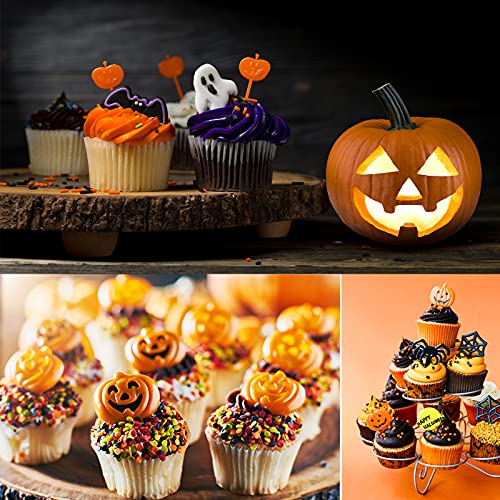 Halloween Silicone Cake & Candy Molds 7-Pack - Skull, Pumpkin, Ghost, Witch, Skeleton Hand, Bat, Spider