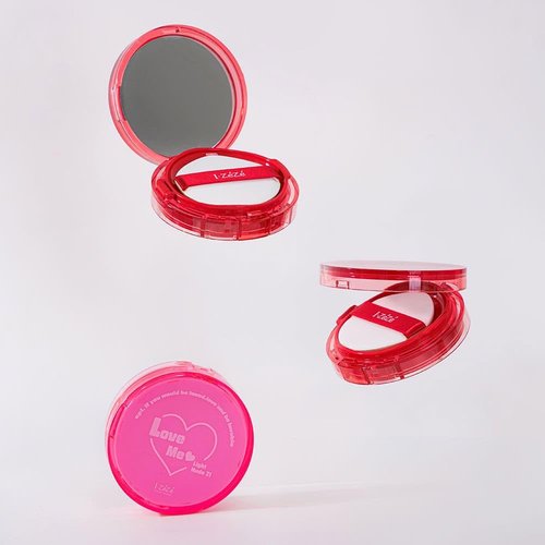 IZEZE Love Me Cushion 0.49 oz, 14g (#23 Nude) Glow Finish type, Dewy Finish, Korean Makeup Cushion for All Skin Types