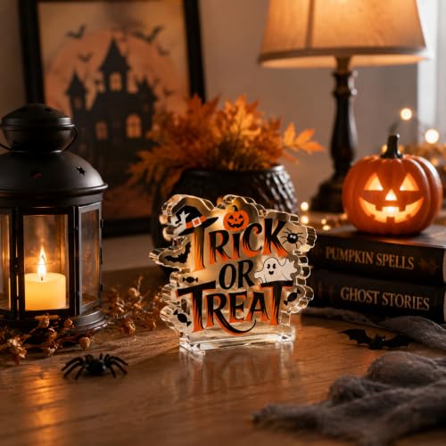 Halloween Indoor Ghost Table Sign Decor - Kitchen & Holiday Decor