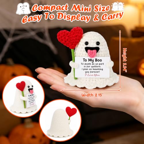 To My Boo Crochet Ghost Romantic Halloween Gift for Couples - Spooky Love Keepsake