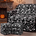 Halloween Skull Fleece Throw Blanket Set - 6 Warm & Cozy Bed & Sofa Throws