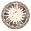 Christmas Tree Skirt 36 Inch Faux Plush Holiday Decor - Odfovowo Variation 3