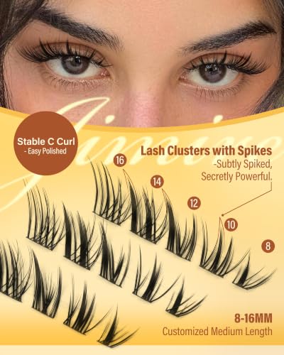 Cat Eye Lash Clusters - Wispy Natural Look, D Curl, Reusable, Fox Eye Variation