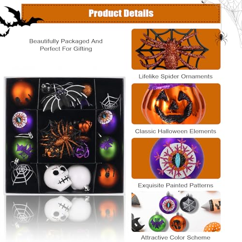 Halloween Ornament Set 30pcs Shatterproof Tree Decorations Indoor - Variation of THIS listing