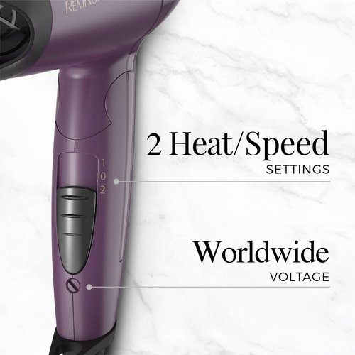 Remington Hair Dryer - Advanced Thermal Technology | Travel-Friendly, 1875 Watts Power