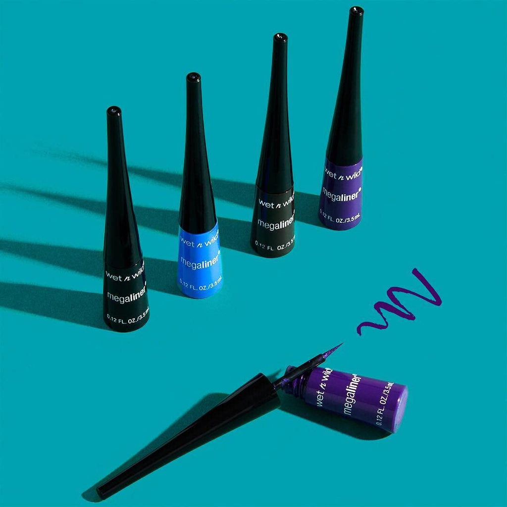 Wet n Wild MegaLiner Liquid Eyeliner - Intense Black Color for Bold Eye Looks