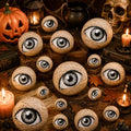 16 Pcs Halloween Eyeball Orbs Set - Realistic Scary Eye Decorations in 4 Sizes
