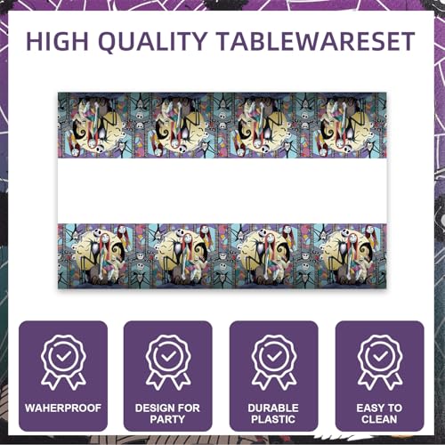 Halloween Party Supplies Tableware Set for 20 Guests - Christmas & Birthday Decorations