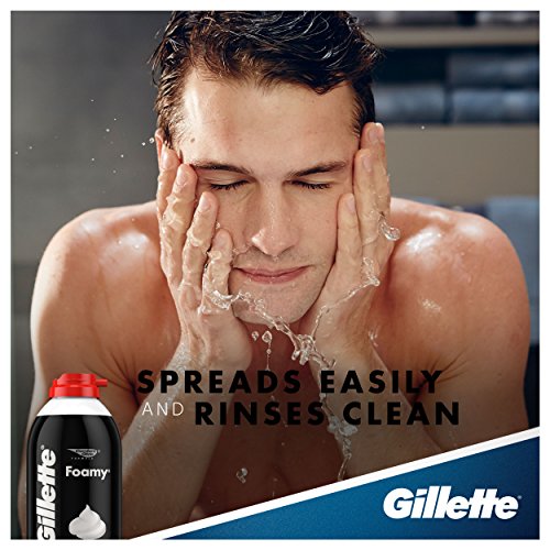 Gillette Foamy Regular Shaving Foam - 2 oz Pack of 4 - Classic, Rich Lather