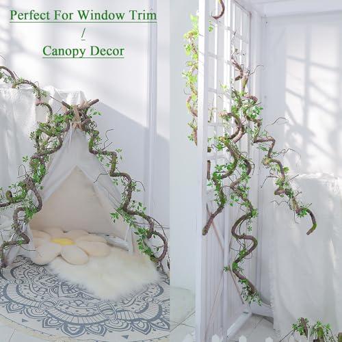 71-Inch Bendable Jungle Vine Garland with Moss for Halloween & Decor