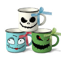 Halloween Mini Coffee Mug Set of 3 - Spooky Faces & Jack Skellington - Halloween Decor