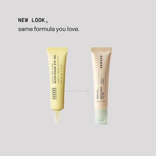 Versed Weekend Glow Eye Gel - Caffeine Under Eye Cream for Dark Circles & Puffiness - 0.5 oz