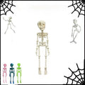 Poseable Skeleton Fridge Magnet - 3D Printed White Skeleton Decor, 7 Inch, One Size