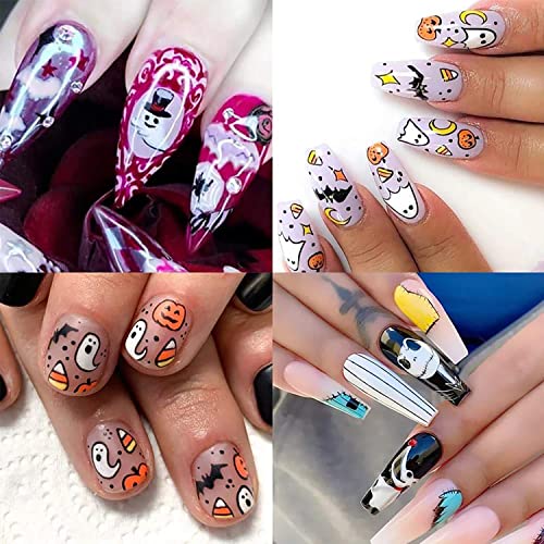 Halloween Kawaii Nail Foil Transfer Stickers - Sky Starry Design for Manicure