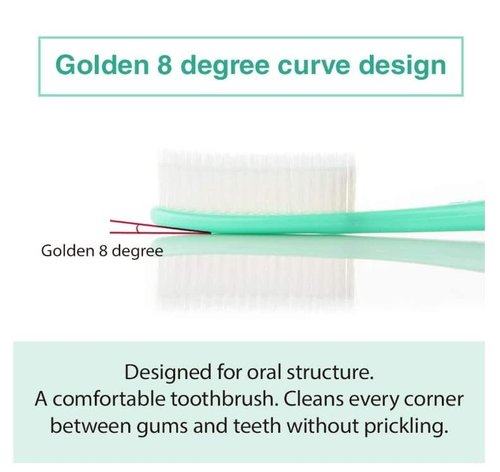 Samjung Wangta Soft Toothbrush, 10 Pack (Stone White) – Best Manual Toothbrush for Maximum, Efficient Cleaning and Sensitive Gums and Teeth