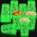 24 Pcs Glow in the Dark Soccer Cups - Reusable 16 oz Party Favors - Variation of THIS listing: Soccer