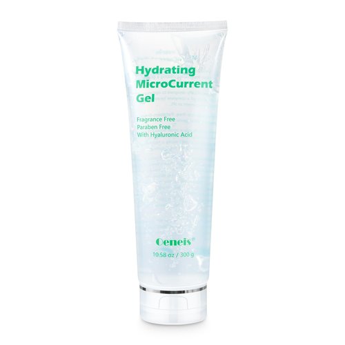 Oeneis Hydrating Microcurrent Conductive Gel, Fragrance-Free, Paraben-Free, Gel Primer with Hyaluronic Acid, Non-irritating, Moisturizing Gel for RF, 300g Tube, Clear