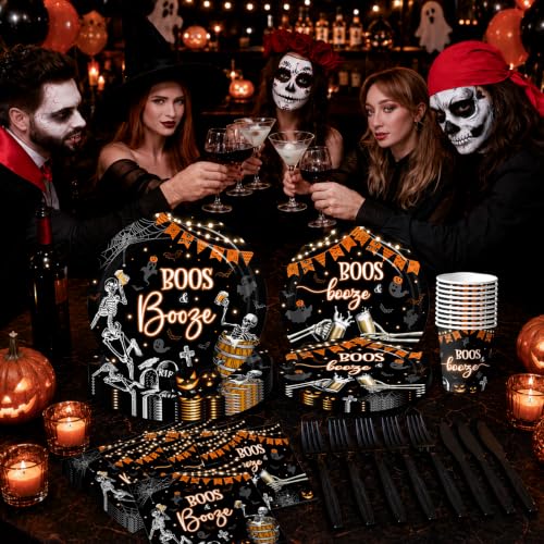 144 Pack Halloween Party Supplies Set for Spooky Decorations & Themed Gatherings