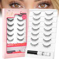 Wispy False Eyelash Strips Kit - 7 Pairs with Glue - Fairy Style Variation of THIS listing