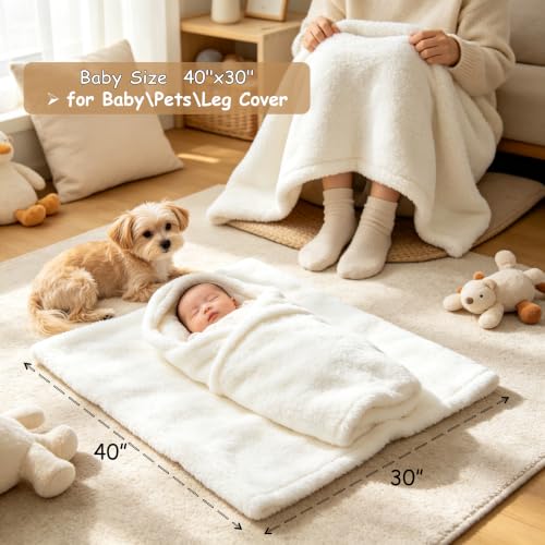 Baby Skeleton Halloween Blanket Cartoon Ghost Spooky Throw 30x40 Inches - Multi 45