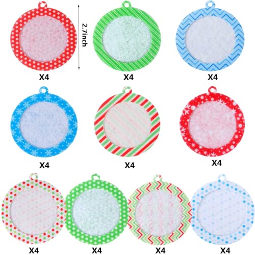 40 Pieces Felt Christmas Photo Frame Ornaments Tree Hanging Decor - Variation of THIS listing