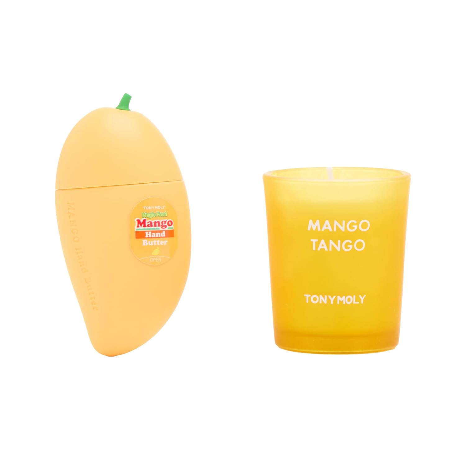 TONYMOLY Mango Tango Duo Gift Set - Nourishing Hand Butter & Scented Candle for Hydration | 2pc Gift Set