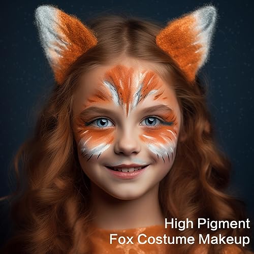 Orange Face & Body Paint Makeup Kit - Halloween Pumpkin, SFX, Cosplay & Costume