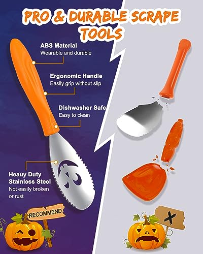 Halloween Pumpkin Carving Kit with Stencils & Tools - Variation 11
