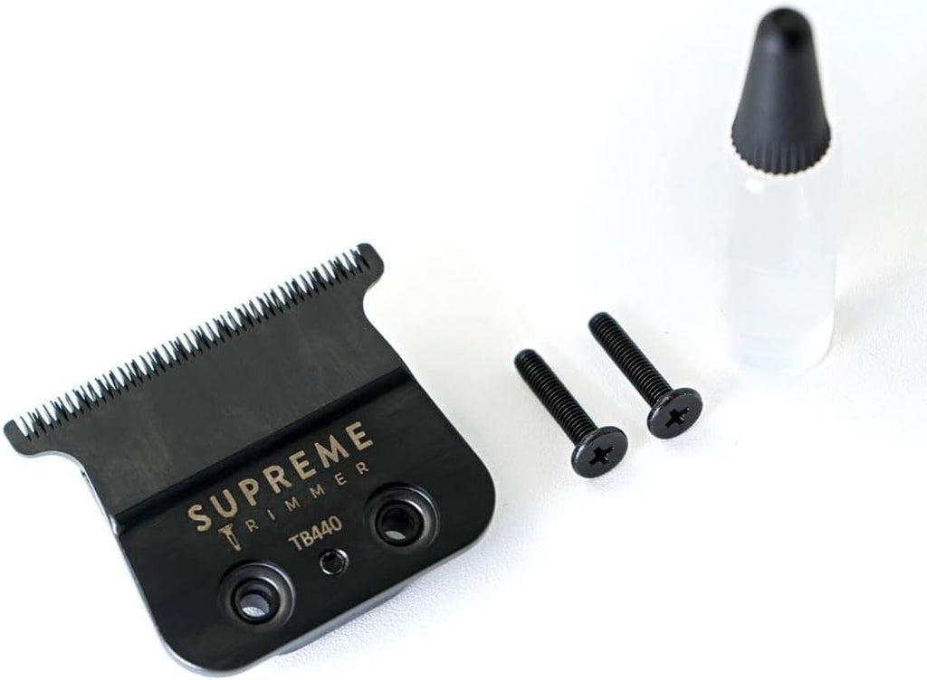 Supreme Trimmer T-Blade TB440 - 0 Gap Adjustable DLC Coated Stainless Steel Replacement Blade