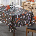 Halloween Pets Vinyl Tablecloth 60 x 84 Inch Rectangle with Flannel Backing