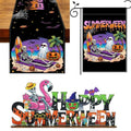 Summerween Decorations Set Tropical Gothic Halloween Party Decor for Indoor & Outdoor