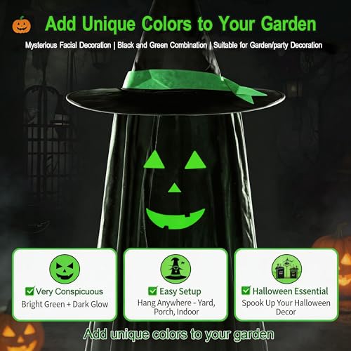 Ghost Halloween Hanging Decorations Set - Glowing Spooky Ghosts for Garden Porch Yard