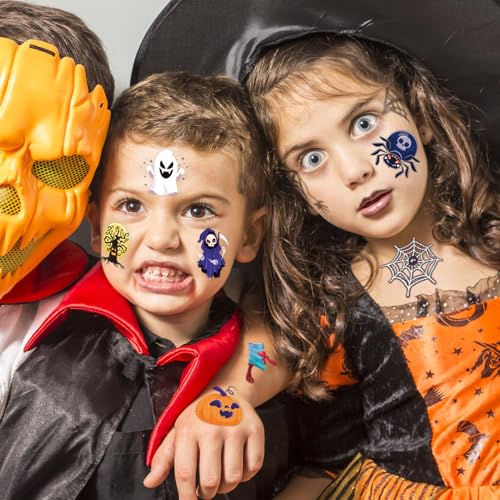 Winthrop 240 Pcs Halloween Temporary Tattoos for Kids - Trick or Treat