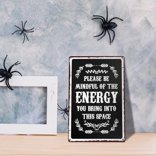 Wiccan Metal Decor Sign for Home & Witchcraft Room - Gothic Pagan Gift