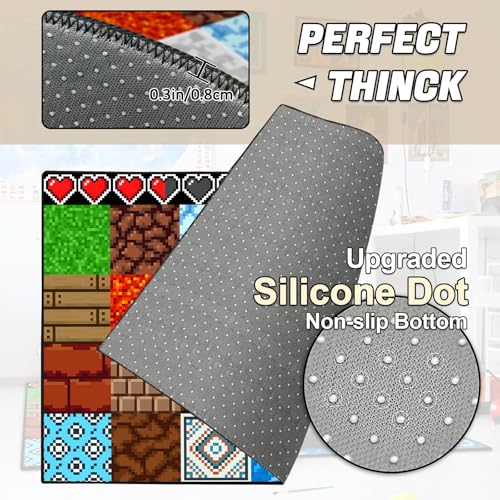 Pixel Game Element Rug 3'11