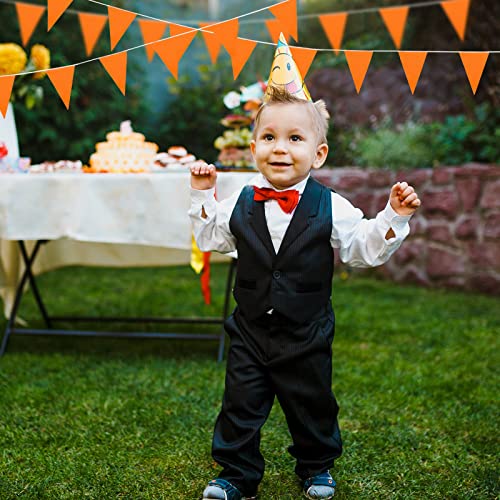 Orange 200 Ft Triangle Pennant Banner Flags String - Party Decor