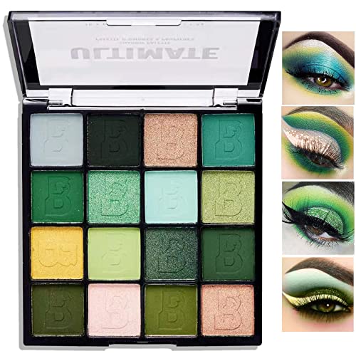 16-Color Shimmer Matte Eyeshadow Palette Waterproof Long Wear Makeup
