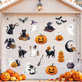 Halloween Garage Door Magnets Set - 20 Cute Ghost Black Cat Pumpkins Decorations
