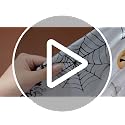 Halloween Baby Shower Tablecloth Set - 3 Pc Neutral Ghost Pumpkin Design - Little Boo
