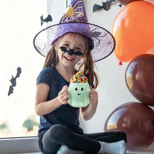 Halloween Ghost Mug - Green 3D Cute Spooky Ceramic Coffee Cup, Novelty Gift