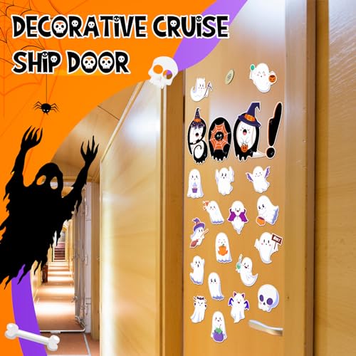 Halloween Ghost Magnets - 22 Pack Car Garage Door Fridge Decor - Variation of Ghost