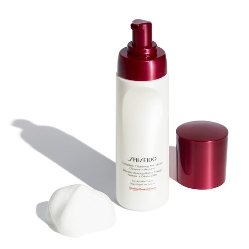Shiseido Complete Cleansing Microfoam - 180 mL Instant Foaming Cleanser for Smooth, Hydrated Skin