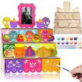 Dia De Los Muertos Ofrenda Altar Shadow Box - Traditional Wooden Decor with DIY Kit