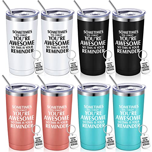 20 oz Insulated Tumbler Gift Set with Keychain - Employee Appreciation Bulk