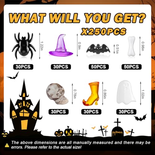 Halloween Vase Filler Set 250PCS Spooky Decorations for Table & Centerpieces - Halloween